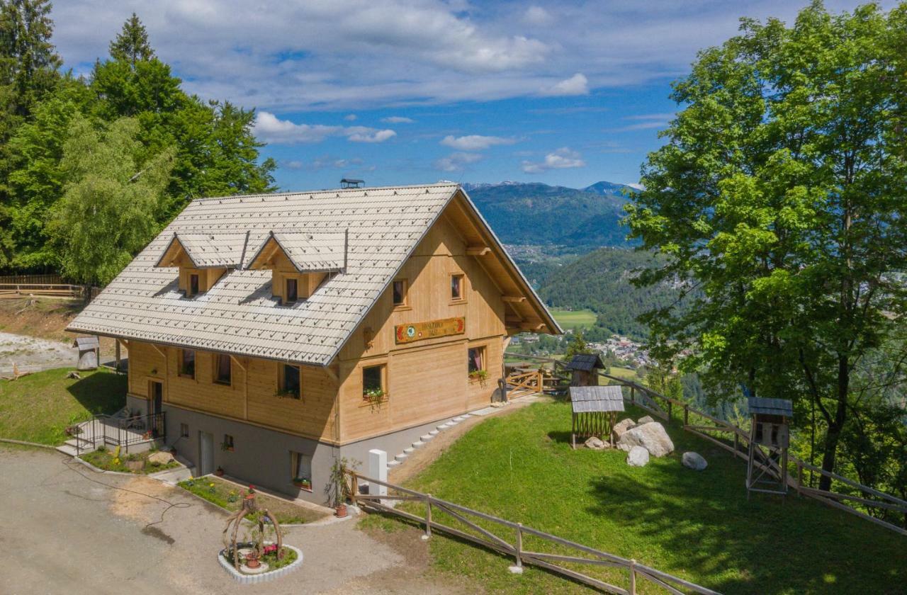 Koca Na Talezu Bed and Breakfast Ribno Buitenkant foto